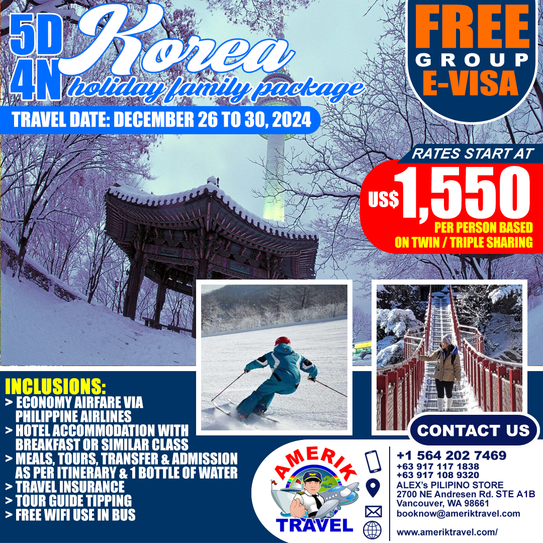 5D4N KOREA HOLIDAY FAMILY