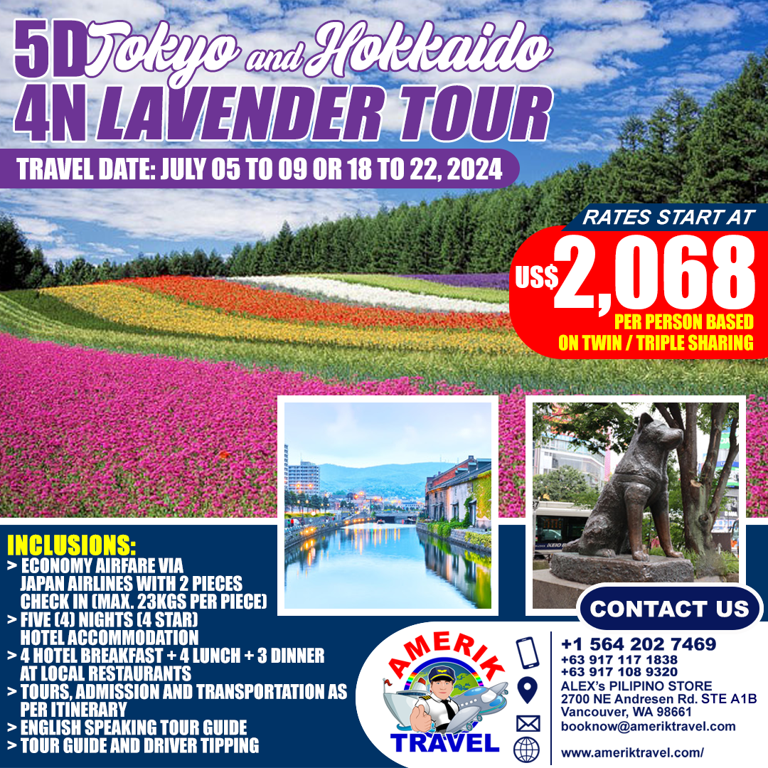 5D4N TOKYO AND HOKKAIDO